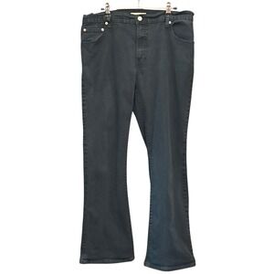 Levi's 550 Relaxed Boot Cut Jeans Black Minimalist Western 14M Classic Rugged
